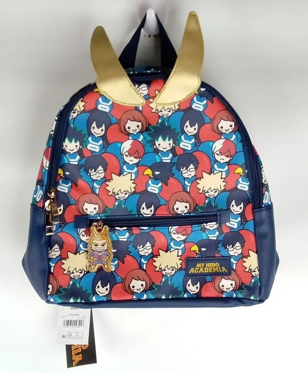 My Hero Academia All Over Print Mini Backpack Multi-Color New Bioworld